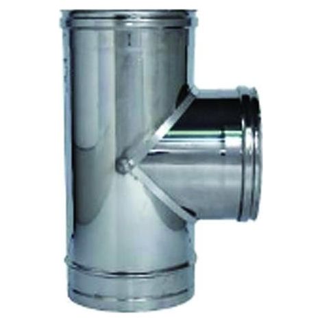 Raccordo a t 90° acciaio inox 304 diametro 150 mm  sp 0,5 mm