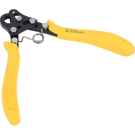 Pince à boucler une étape 2,25 mm poinçon 9 broches pour fil craft 18-26 gauges or argent cuivre fer enroulement manche jaune (1/5)