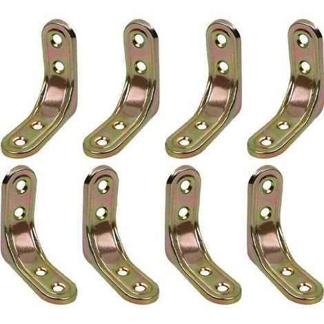 Equerre Etagere Murale,8 Pièces 5cm × 5cm Equerre Metal Etagere, Forte Capacité Portante, Pour Fixer Et Renforcer Tables, Chaises, Meubles，