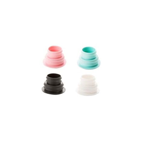 Junta para manguera de desagüe, tapón de silicona para manguera, anillo para tapón de lavadora, conector de manguera multiusos para baño, cocina, lavadero, 664 cm, 4 piezas - Crezuo