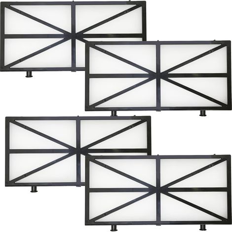 Ortviai Lot de 4 Filtres de Piscine pour Dolphin - Remplacement 9991408-R4 - Compatible avec Dolphin DX6, Triton, Edge, Wave 75, Prowler 830, Deluxe 4/5 - Cartouches de Filtration pour Gros Débris