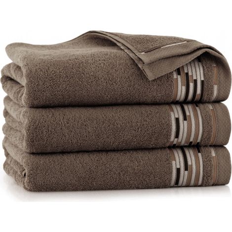 Toalla estampada 70x140 Zwoltex beige oscuro