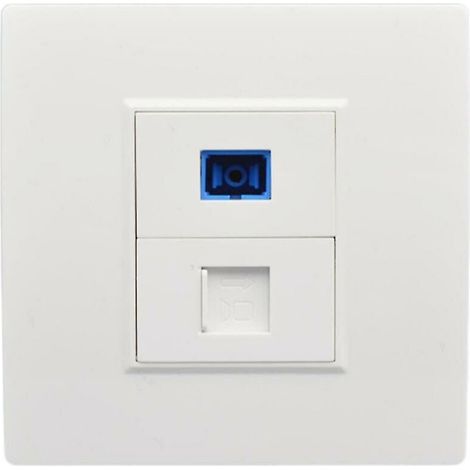 SC-Glasfaserschnittstelle, Wandsteckdose, RJ45-Netzwerksteckdosenfeld, Typ Connecto1 (1/5)