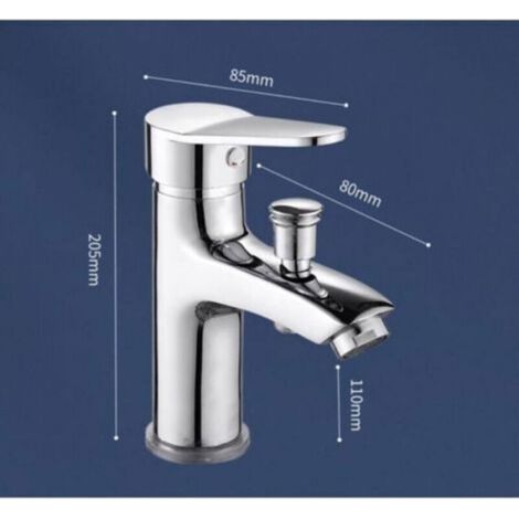 Robinet Baignoire - Monotrou - Alliage Métallique - Limiteur Température - Pour Installation Simple Sur Baignoire - 1 Pièce (1/4)