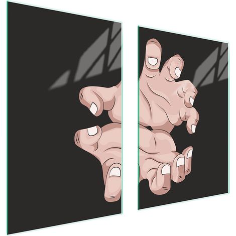 PIASTRA PROTETTIVA IN VETRO PER CUCINA 65x52 MANI (1/5)