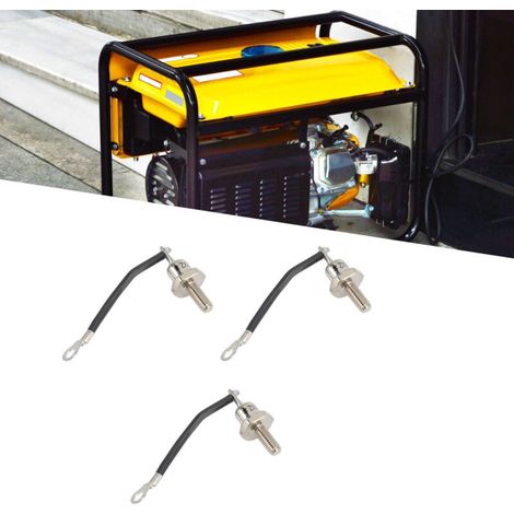 Lot de 3 Pièces Accessoires pour Générateur Diesel Diode ZX25-12 avec Fils 25A Câble Noir - KZQ (1/2)