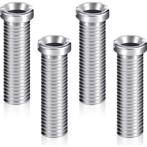 Lot de 4 vis pour panier, vis pour bouchon d'évier en acier inoxydable 45 mm, accessoires de fixation, vis pour boulon d'évier, vis pour bouchon de crépine d'évier