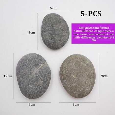 Galets a Peindre,Bricolage Créatif Cailloux,Galets Peints à La Main,8-12 cm Gèlets De Plage,Galet Pierres Décoratives pour Dessin de Pierres Peintes,Décoration de Jardin (1/4)