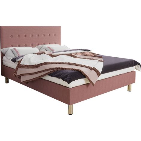 Cama Logan 100, Solo 255, Doble, 140x200, Tapiz, Somieres, 140x204x115cm