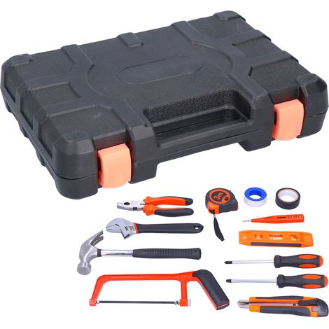 Kit FIXMAN 13 pièces outillage ménager, ensemble outils à main réparation domicile appartement, tournevis testeur AC DC 12-250V JYS003-1 (1/5)