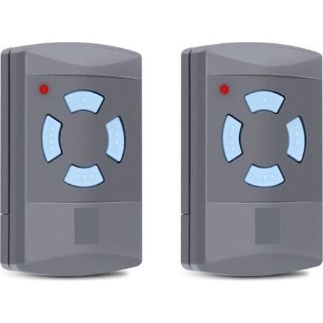 2er-Pack 4-Kanal-Handsender (868,3 MHz) für motorisierte Garagentore – Kompatibel mit SupraMatic-, ProMatic-, RotaMatic- und LineaMatic-Systemen (1/5)
