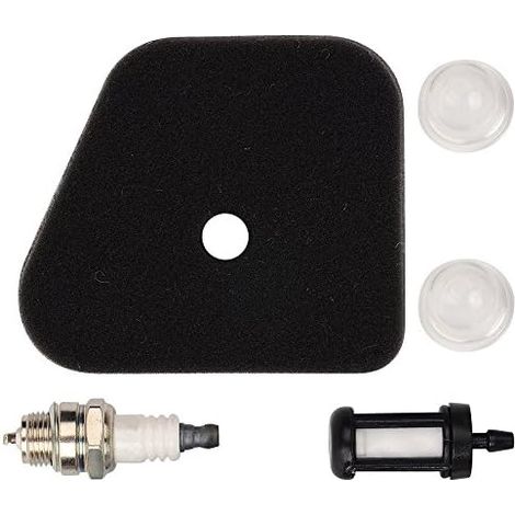 Filtre à air avec Bougie d'allumage, Filtre à Carburant Compatible with débroussailleuse STIHL FS90 FS100 FS110 FS130 (1/2)
