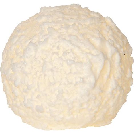 Schneeball-Kerze Snowball Echtwachs Batterie Timer warmweiß Ø 10cm (1/4)
