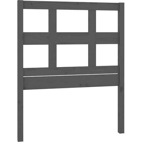 Maison Exclusive - Cabecero de cama madera maciza de pino gris 95 (1/5)