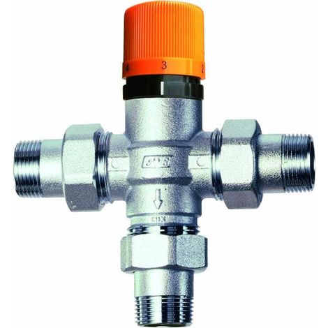 Mélangeur thermostatique chromé pour installations solaires FAR 3955 3/4" (1/3)