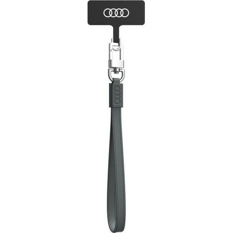 Lanière universelle pour téléphone Audi 28 cm, 10 mm, cuir gris/gris AU-hslsl-GT/D1-GY (1/5)