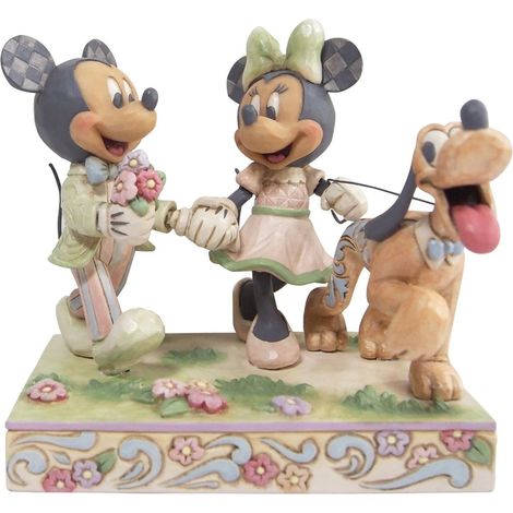 Figurine Collection Mickey, Minnie et Pluto  White Woodland (1/2)