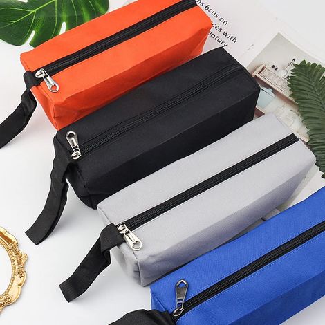 Lot de 4 petits sacs à outils avec fermeture éclair, sac à outils étanche, boîte de rangement pour outils lourds avec mousqueton, sac de rangement polyvalent pour le stockage à domicile, le cyclisme e (1/4)