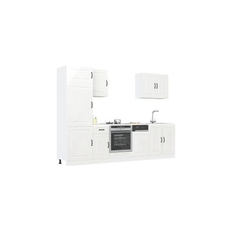 Ensemble d'armoires de cuisine 7 pcs Kalmar bois d'ingénierie (1/5)
