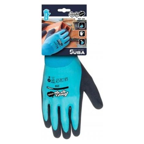 H259/8 GUANTE NYLON FEEL&GRIP SPLASH POLIAM.DOBL.RECUB.LATEX T-8 - JUBA