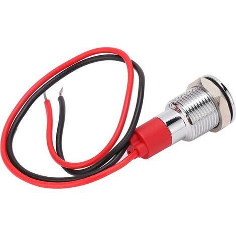 Voyant LED - Métal - IP66 - IK10 - 10 mm - Câble 140 mm - Vert - 1 pièce (1/5)