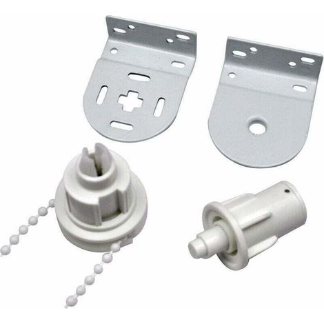 Accessoire pour store banne, kit de Réparation de Store Enrouleur, Complet avec,Mécanisme de Store Enrouleur 32 mm, Chaîne de Store Enrouleur et Support Métallique pour Store Enrouleur (1/4)