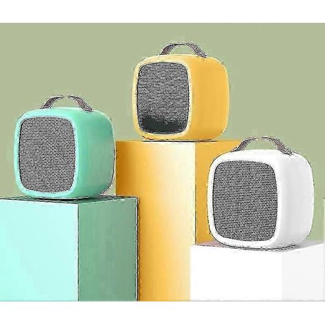 Mini radiateur électrique à piles avec thermostat, petit radiateur soufflant électrique domestique. (1/4)