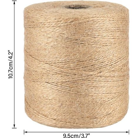 Ficelle 500M Ficelle Jute Ficelles de Jardinage Corde Naturelles Fil de Jute Corde Fine pour Jardiage Décoration de Mariage,Arts Créatifs DIY l'emballage Cadeau-RAPANDA (1/4)