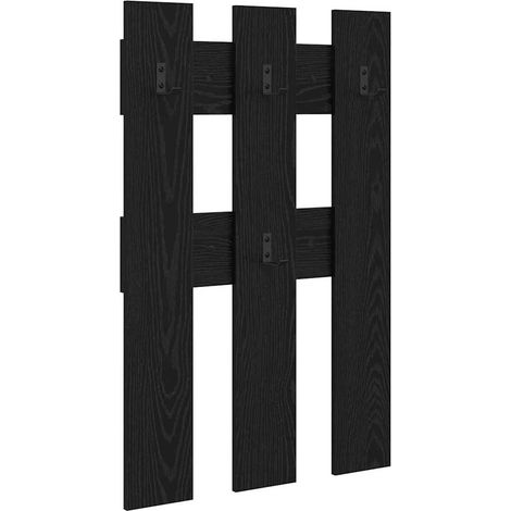 Porte-manteau mural Montage mural Chêne noir 65 x 3 x 100 cm
