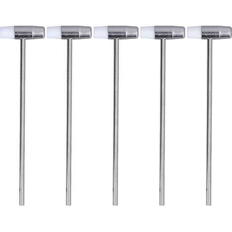 5 pièces marteau à double tête, mini petit maillet à bijoux à 2 faces pour l'artisanat, le réglage des montres, l'artisanat, le cuir, l'instrument 6,5 pouces (1/5)