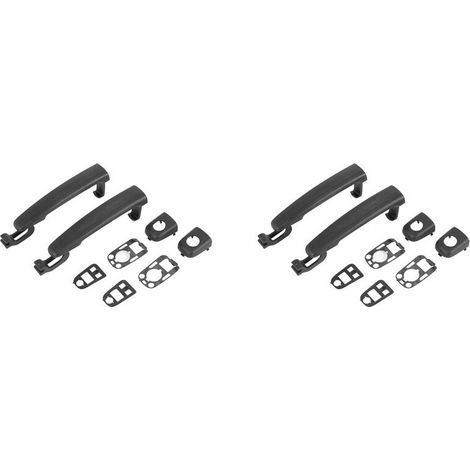 Quatre poignées de porte avant compatibles avec les BMW 307 (modèles 2001-2007), BMW C2 (modèles 2003-2007) et BMW C3 (modèles 2002-2009). (1/2)