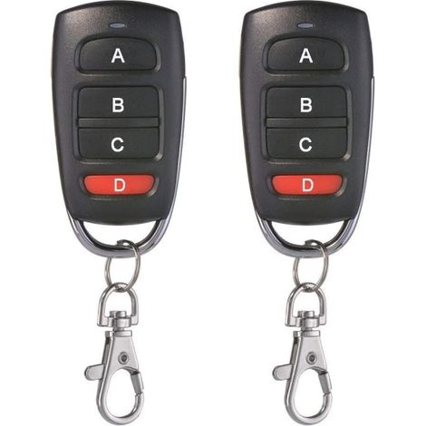 Télécommande universelle de clonage de porte de garage 433 MHz à 4 boutons pour portes de garage, portails électriques, etc. (1/5)