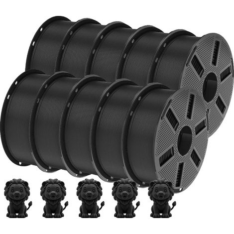 Filamento per stampante 3D, PETG fibra di carbonio, elevata resistenza agli urti, PETG-CF 10BK (1/2)