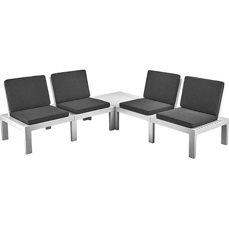 MAURY'S MOLOK SALOTTO DA GIARDINO CON CUSCINI 5 PZ BIANCO (1/2)