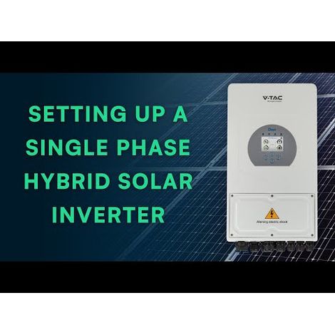 V-TAC Inverter Monofase Ibrido 6kW WiFi e TA inclusi Garanzia 10 Anni IP65