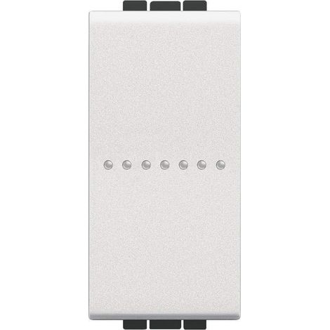 Bticino living light invertitore 16a 1 modulo colore bianco n4054