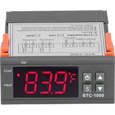 Ej.Life – Régulateur de température numérique STC-1000 – Plage de -50 à 110 ℃ – Précision ±1 ℃ – Capteur NTC avec alarme sonore et visuelle (1/5)