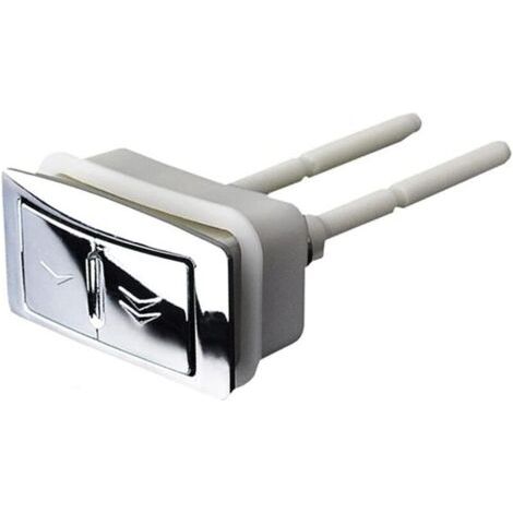 [Bouton de chasse d'eau] Bouton poussoir rond vintage pour réservoir de toilette, galvanoplastie épaisse, matériau plastique résistant, réglable, avec piston autonettoyant (1/4)
