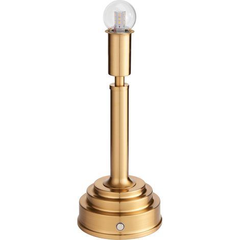 Lampada tavolo ricaricabile touch ottone LED 1,5W Upton Endon (1/5)
