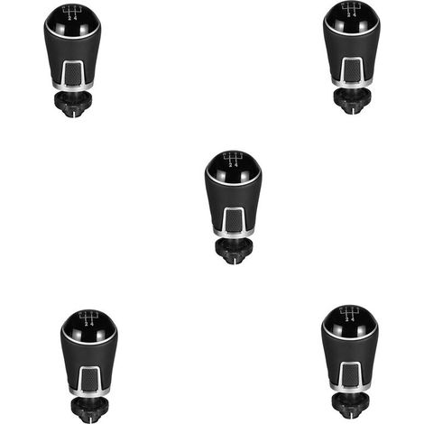 5X Pomo de palanca de cambios manual Mango de cabeza de palanca de cambios universal Nivel 5 velocidades para