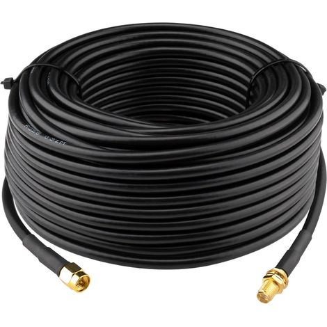 Câble SMA Mâle Femelle Câble RG58 Coaxial Extension SMA Mâle Femelle Rallonge Antenne Routeur WiFi LTE Antenne WiFi Routeur LAN sans fil GPS (1/5)