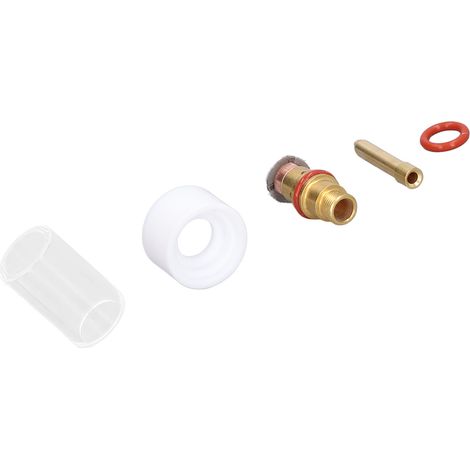 WIG-Brenner-Set, hochtemperaturbeständig, säurebeständig, Glasstruktur, WIG-Brennerteile (1/5)