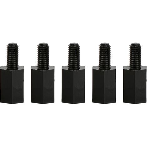 100 vis nylon M2 M3 M4 entretoise hexagonale mâle femelle, vis à tête ronde et écrous, kit de fixation plastique (1/4)