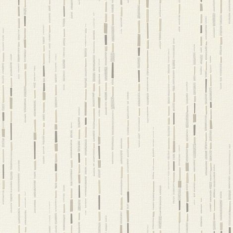 Rasch Selection 735130 Vliestapete Muster & Motive 10.05 x 0.53 m Silber Beige Creme Wohnzimmer Flur Büro Küche Wohnräume