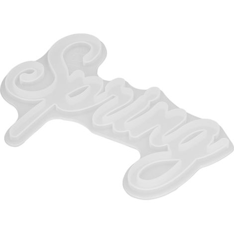 Moule en silicone pour plaque de porte DIY - Liste de lettres anglaises et de mots - Moule en silicone époxy cristal (1/5)