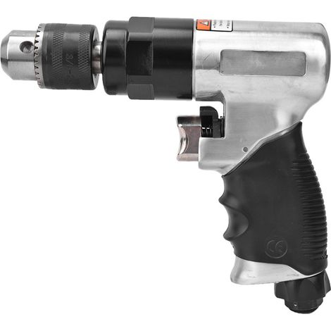 Perceuse à air 3/8in, pistolet auto-verrouillant à trois griffes, outil pneumatique manuel 1800 tr/min. (1/2)