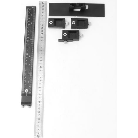 Jeu de gabarit de perçage pour chevilles, guide de perçage en bois, poinçon de positionnement, règle de précision pour menuiserie (1/5)