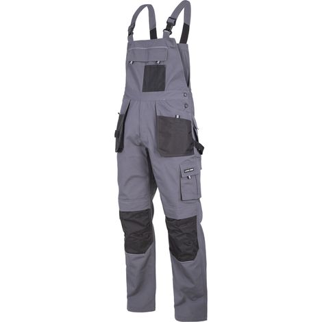 Graue und schwarze Latzhose, "2L (54)", CE, lahti