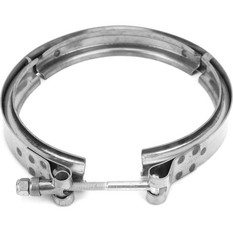 Collier de serrage en V pour échappement de turbocompresseur 186917 en acier inoxydable, compatible avec le turbocompresseur Cummins 855 (1/5)