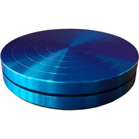 Figure Skating Rotator Training Base Balance Board Turner Non-Slip Stable Bearing Compact Aluminum Alloy for, Blue, size up to 4 (1/5)